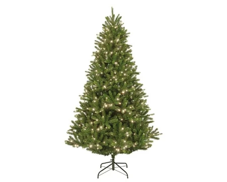 Everlands kunstkerstboom Bromont fir LED 680 lampjes - 240cm - afbeelding 1
