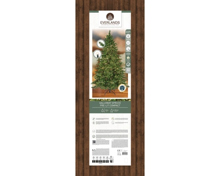 Everlands kunstkerstboom Galloway spruce LED 3000 lampjes - 180cm - afbeelding 2