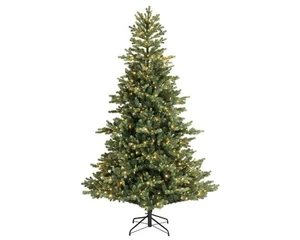 Everlands kunstkerstboom Geneva fir LED 600 lampjes - 225cm - afbeelding 1
