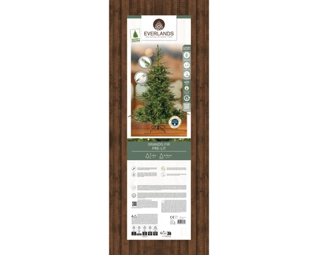 Everlands kunstkerstboom Grandis fir micro LED 400 lampjes - 180cm - afbeelding 2
