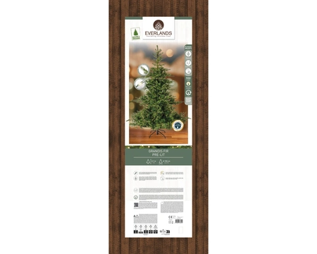 Everlands kunstkerstboom Grandis fir micro LED 550 lampjes - 210cm - afbeelding 2