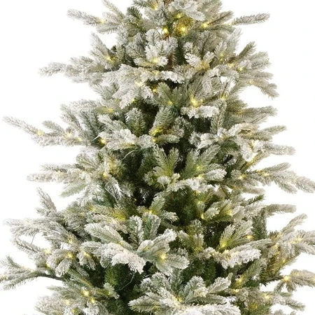 Everlands kunstkerstboom Grandis fir snowy micro LED 400 lampjes - 180cm - afbeelding 3