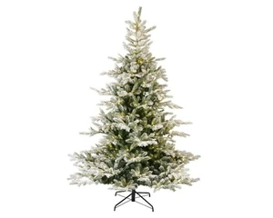Everlands kunstkerstboom Grandis fir snowy micro LED 400 lampjes - 180cm - afbeelding 1