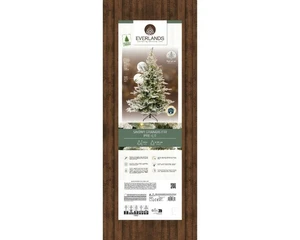 Everlands kunstkerstboom Grandis fir snowy micro LED 400 lampjes - 180cm - afbeelding 2