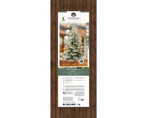 Everlands kunstkerstboom Grandis fir snowy micro LED 550 lampjes - 210cm - afbeelding 2