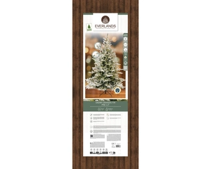 Everlands kunstkerstboom Grandis fir snowy micro LED 700 lampjes - 240cm - afbeelding 2