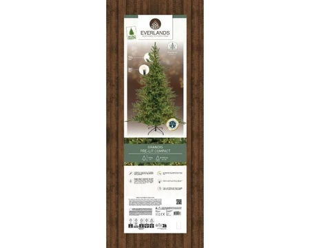 Everlands kunstkerstboom Grandis LED 2500 lampjes - 180cm - afbeelding 2