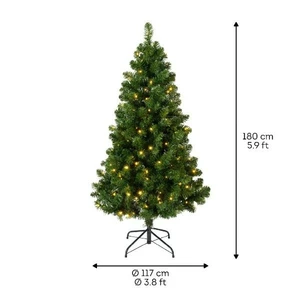 Everlands kunstkerstboom Imperial boom LED 260 lampjes - 180cm - afbeelding 6