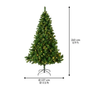 Everlands kunstkerstboom Imperial boom LED 380 lampjes - 210cm - afbeelding 6