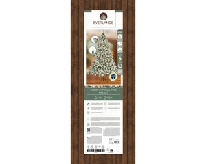 Everlands kunstkerstboom Imperial pine snowy LED 260 lampjes - 180cm - afbeelding 2