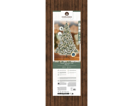Everlands kunstkerstboom Imperial pine snowy LED 460 lampjes - 240cm - afbeelding 2