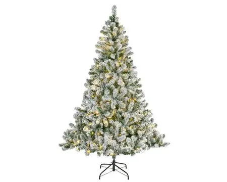 Everlands kunstkerstboom Imperial pine snowy LED 460 lampjes - 240cm - afbeelding 1