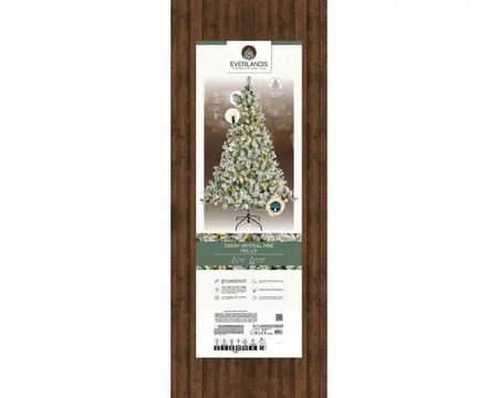 Everlands kunstkerstboom Imperial pine snowy LED 460 lampjes - 240cm - afbeelding 2