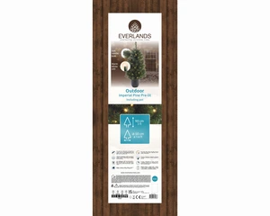 Everlands kunstkerstboom Imperial potted tree LED 50 lampjes - 90cm - afbeelding 4