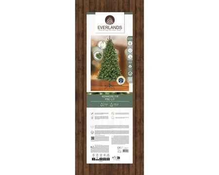 Everlands kunstkerstboom Kenmore fir micro LED 350 lampjes - 180cm - afbeelding 2