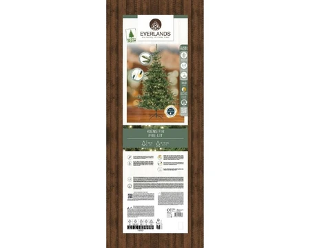 Everlands kunstkerstboom Kiens fir LED 360 lampjes - 180cm - afbeelding 2
