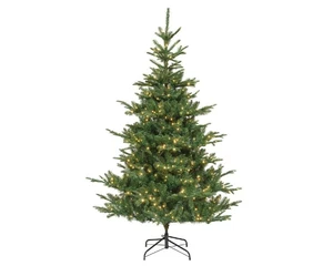 Everlands kunstkerstboom Kiens fir LED 550 lampjes - 210cm - afbeelding 1