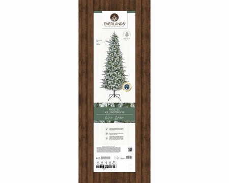 Everlands kunstkerstboom Killington fir frosted - 210cm - afbeelding 2