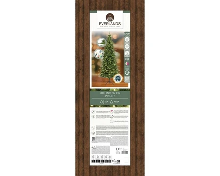 Everlands kunstkerstboom Killington fir LED 280 lampjes - 180cm