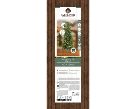 Everlands kunstkerstboom Killington fir micro LED 380 lampjes - 210cm - afbeelding 2