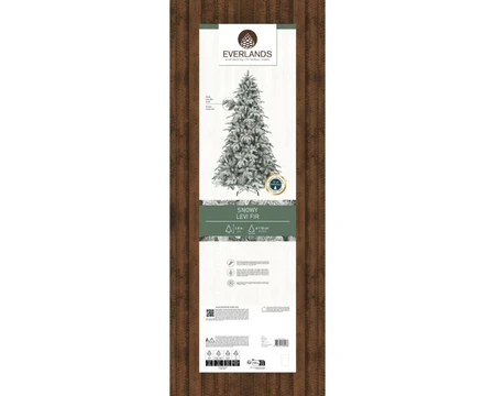 Everlands kunstkerstboom Levi fir snowy - 180cm - afbeelding 3