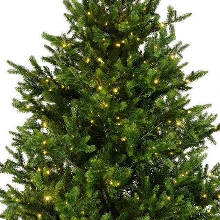 Everlands kunstkerstboom Nordmann fir micro LED 1200 lampjes - 240cm - afbeelding 3
