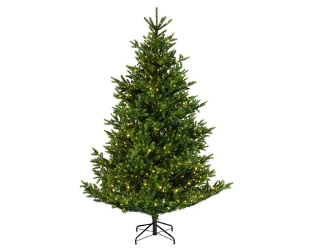 Everlands kunstkerstboom Nordmann fir micro LED 600 lampjes - 180cm - afbeelding 1
