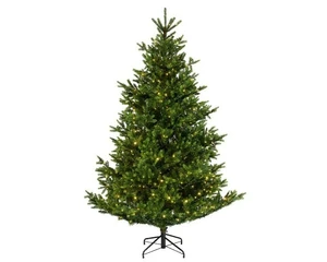 Everlands kunstkerstboom Nordmann fir micro LED 600 lampjes - 180cm - afbeelding 1