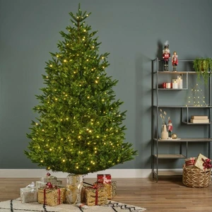 Everlands kunstkerstboom Nordmann fir micro LED 900 lampjes - 210cm - afbeelding 6