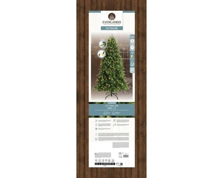 Everlands kunstkerstboom Ottowa fir LED 720 lampjes outdoor - 240cm - afbeelding 2
