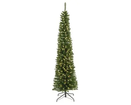 Everlands kunstkerstboom Pencil Pine LED 380 lampjes - 240cm - afbeelding 1
