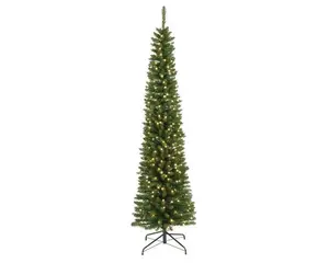 Everlands kunstkerstboom Pencil Pine LED 380 lampjes - 240cm - afbeelding 1