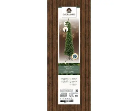Everlands kunstkerstboom Pencil Pine LED 380 lampjes - 240cm - afbeelding 2