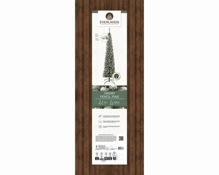 Everlands kunstkerstboom Pencil pine snowy - 180cm - afbeelding 2