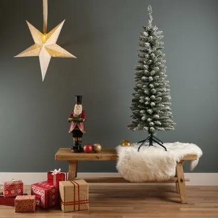 Everlands kunstkerstboom Pencil pine snowy - 180cm - afbeelding 5