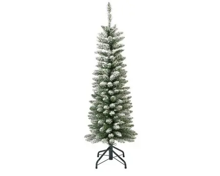 Everlands kunstkerstboom Pencil pine snowy - 180cm - afbeelding 1