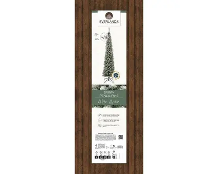 Everlands kunstkerstboom Pencil pine snowy - 180cm - afbeelding 2