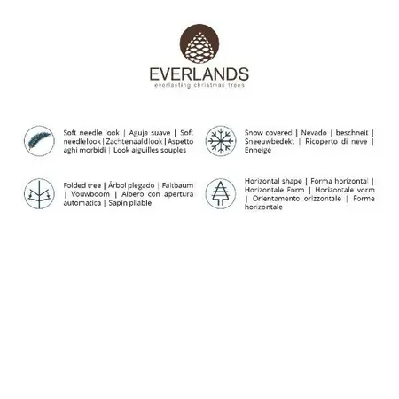 Everlands kunstkerstboom Pencil pine snowy - 210cm - afbeelding 7