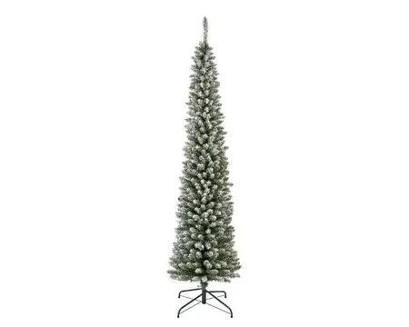 Everlands kunstkerstboom Pencil pine snowy - 210cm - afbeelding 1
