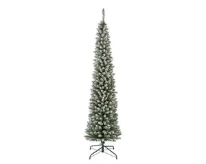 Everlands kunstkerstboom Pencil pine snowy - 210cm - afbeelding 1