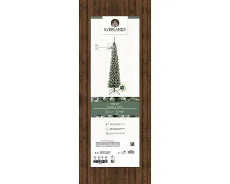 Everlands kunstkerstboom Pencil pine snowy - 210cm - afbeelding 2