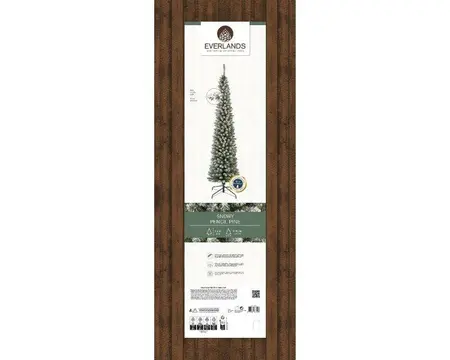 Everlands kunstkerstboom Pencil pine snowy - 240cm - afbeelding 2