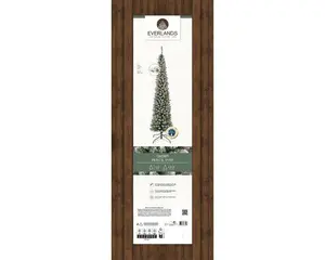 Everlands kunstkerstboom Pencil pine snowy - 240cm - afbeelding 2