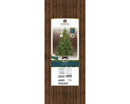 Everlands kunstkerstboom Rossland fir LED 3800 lampjes - 240cm - afbeelding 2