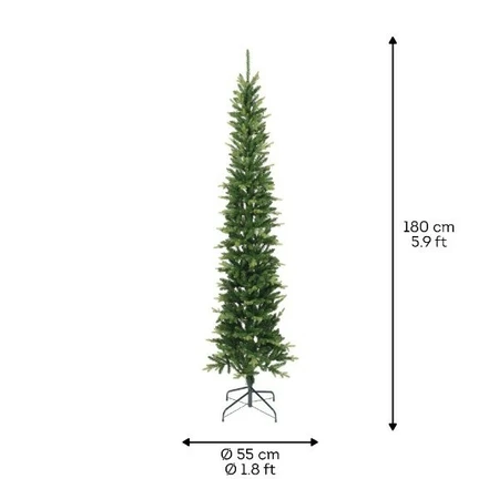 Everlands kunstkerstboom Slim fir - 180cm - afbeelding 6