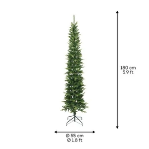 Everlands kunstkerstboom Slim fir - 180cm - afbeelding 6