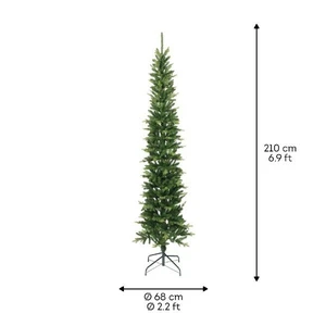 Everlands kunstkerstboom Slim fir - 210cm - afbeelding 6