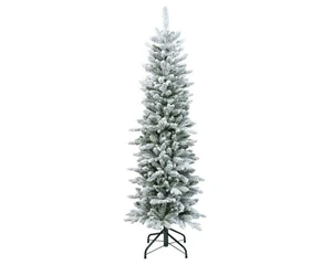 Everlands kunstkerstboom Slim fir snowy - 150cm - afbeelding 1