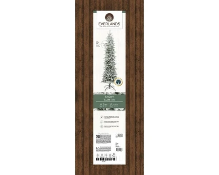 Everlands kunstkerstboom Slim fir snowy - 150cm - afbeelding 2