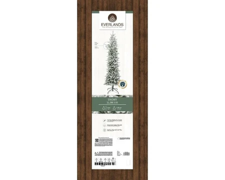 Everlands kunstkerstboom Slim fir snowy - 180cm - afbeelding 2